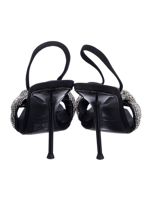 Alexander Wang Satin Patterned Slingback Sandals