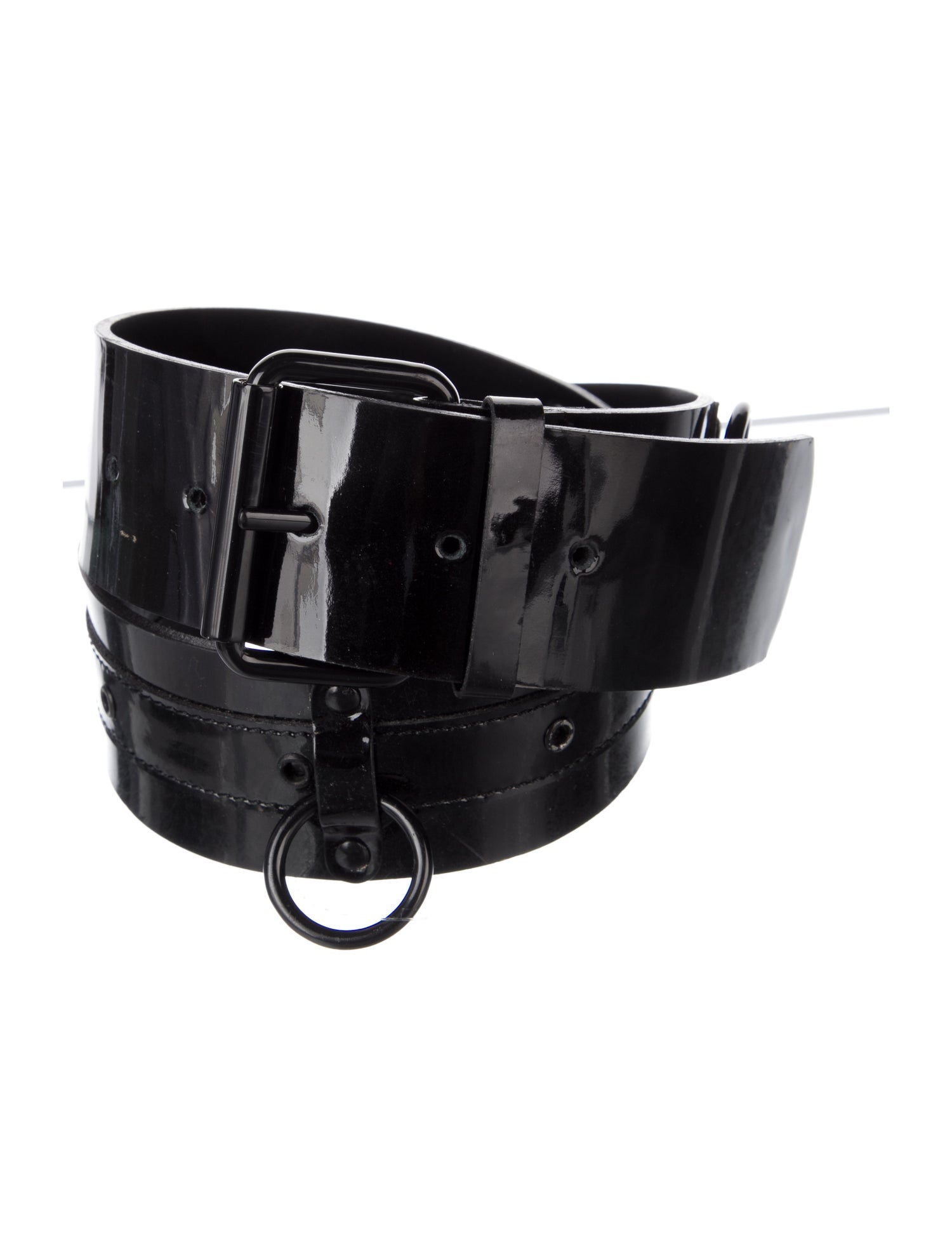 Alexander McQueen Patent Leather Belt