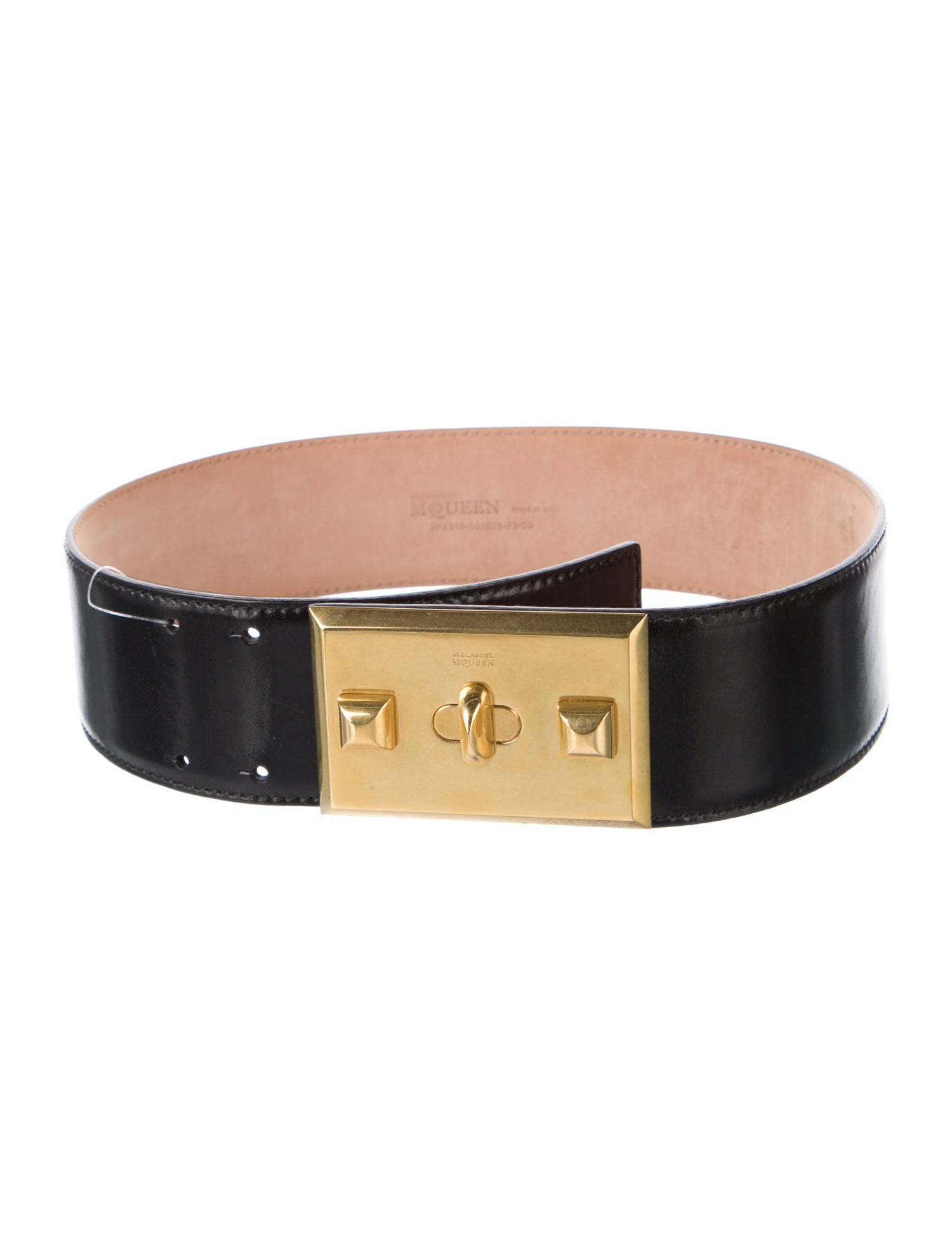 Alexander McQueen Wide Leather Belt