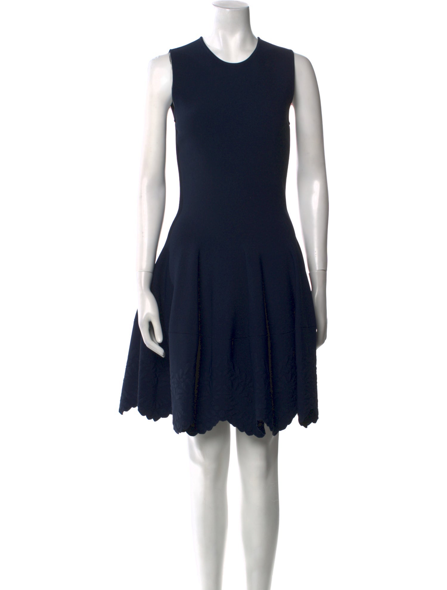 Alexander McQueen Crew Neck Knee-Length Dress