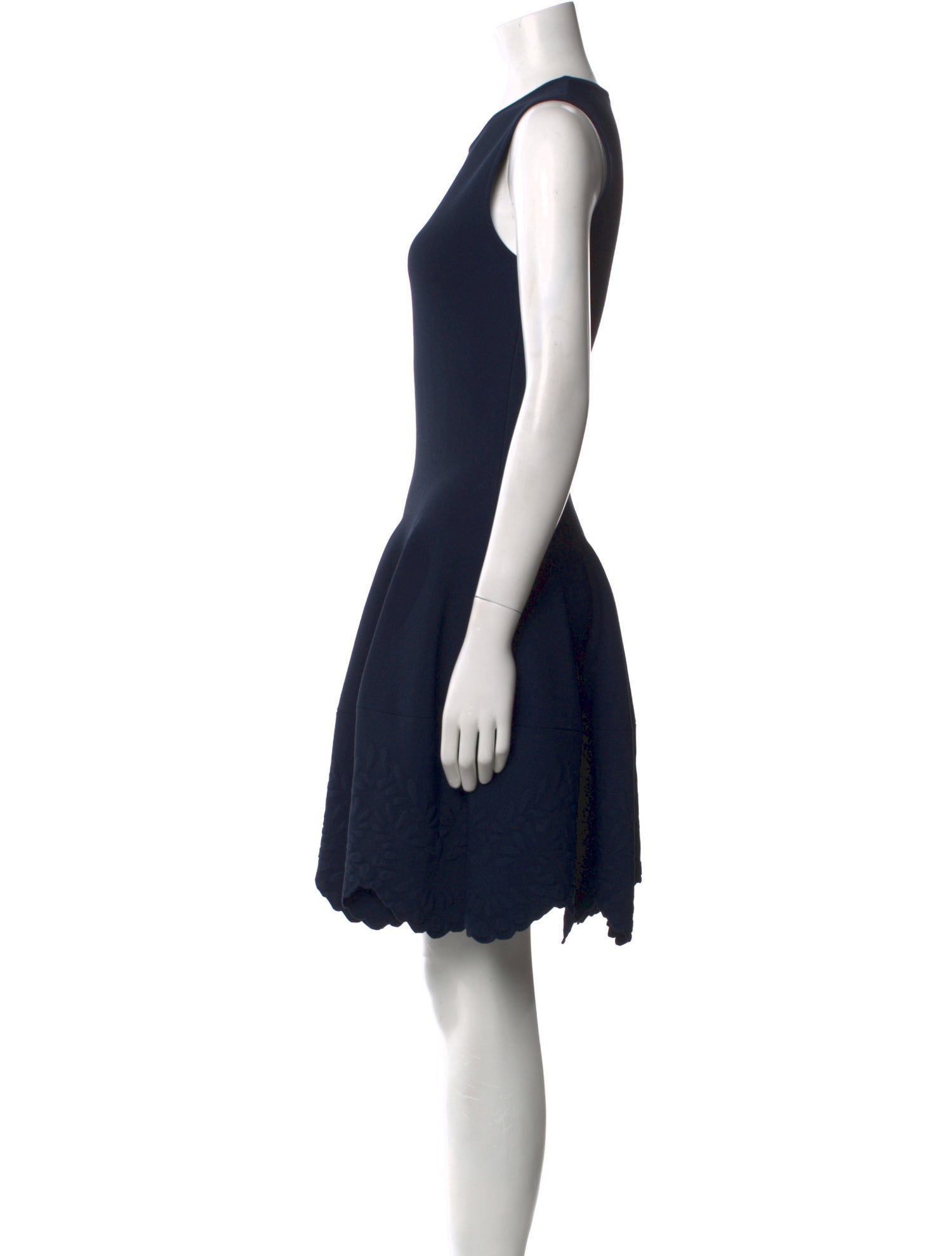 Alexander McQueen Crew Neck Knee-Length Dress