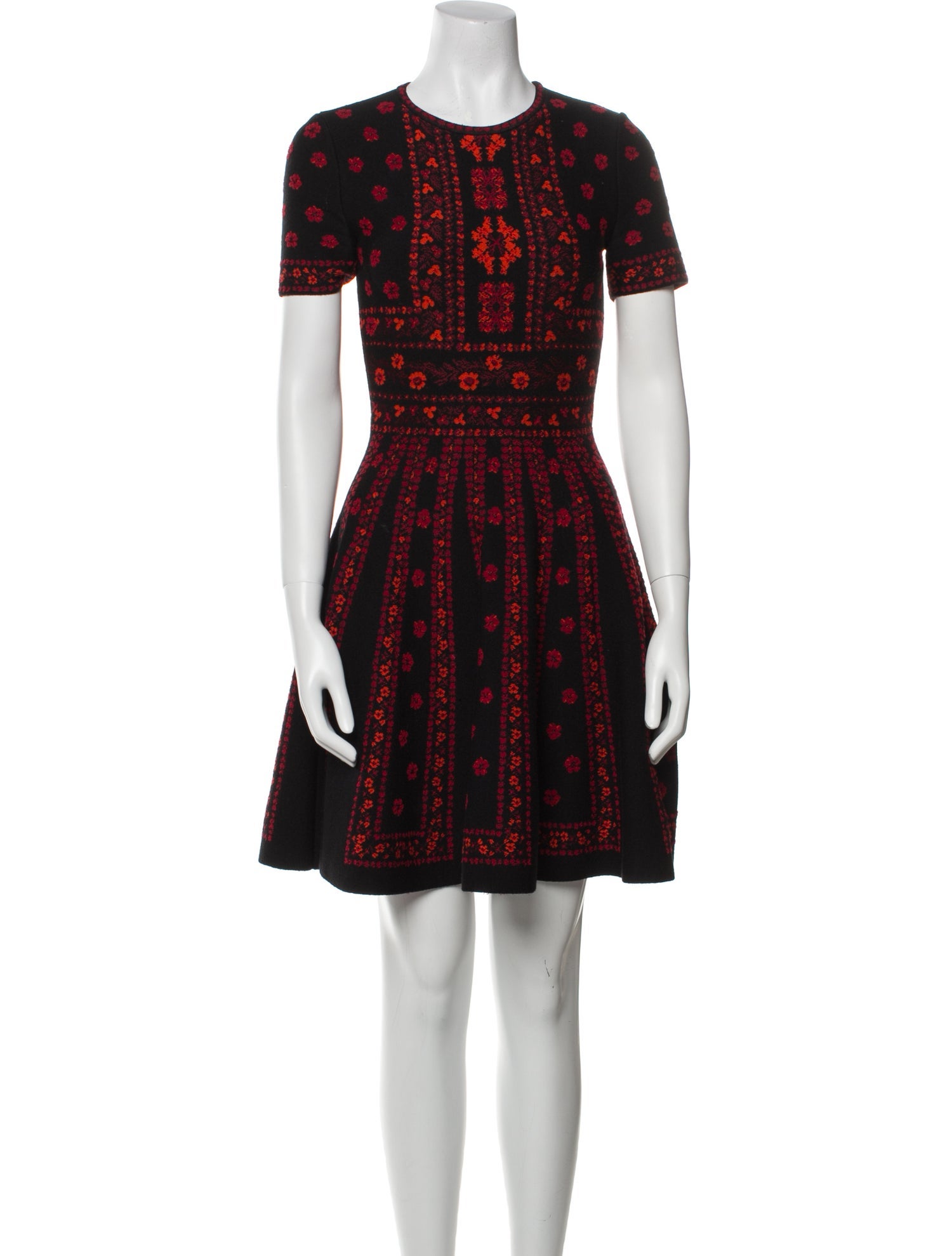 Alexander McQueen Wool Mini Dress