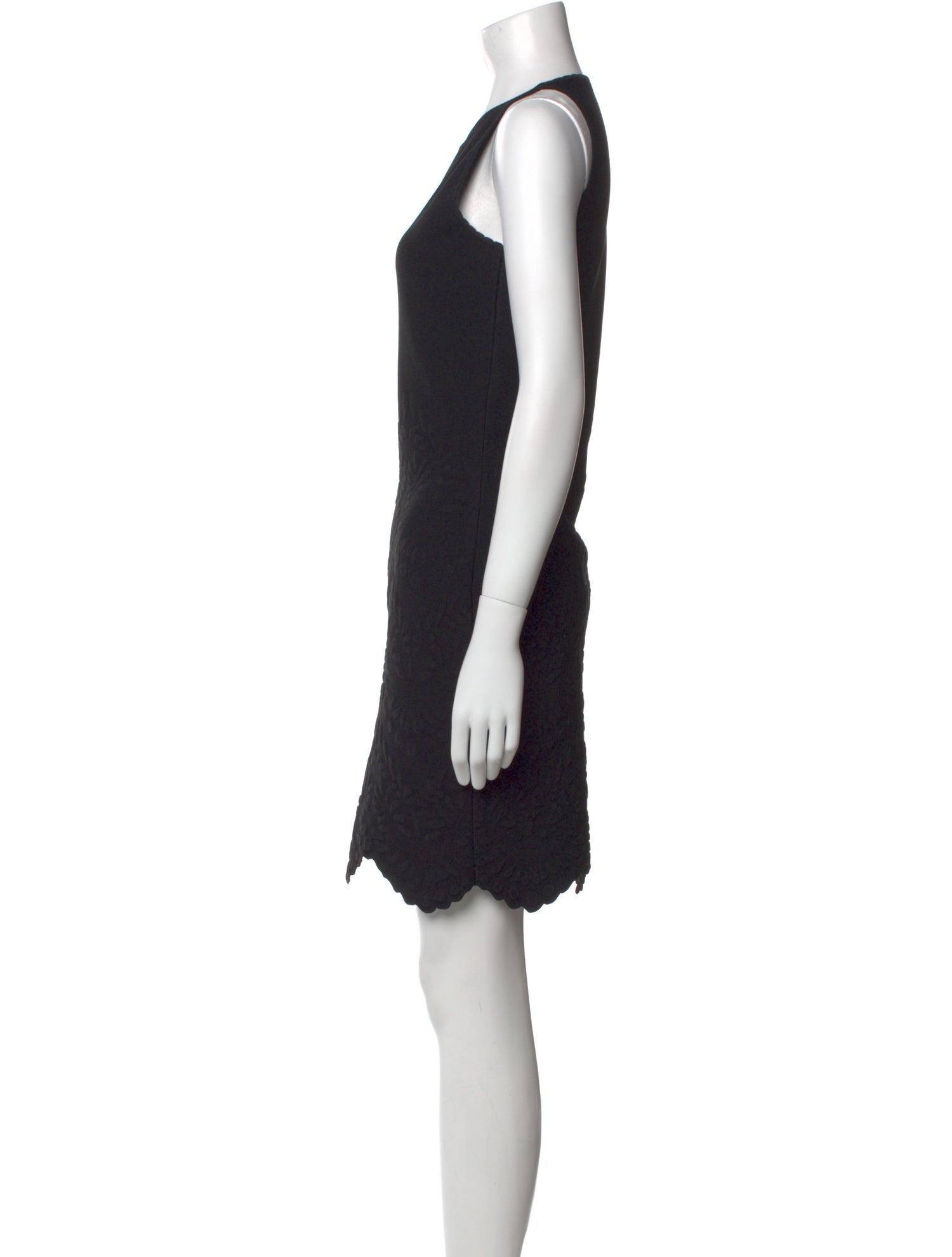 Alexander McQueen Crew Neck Mini Dress