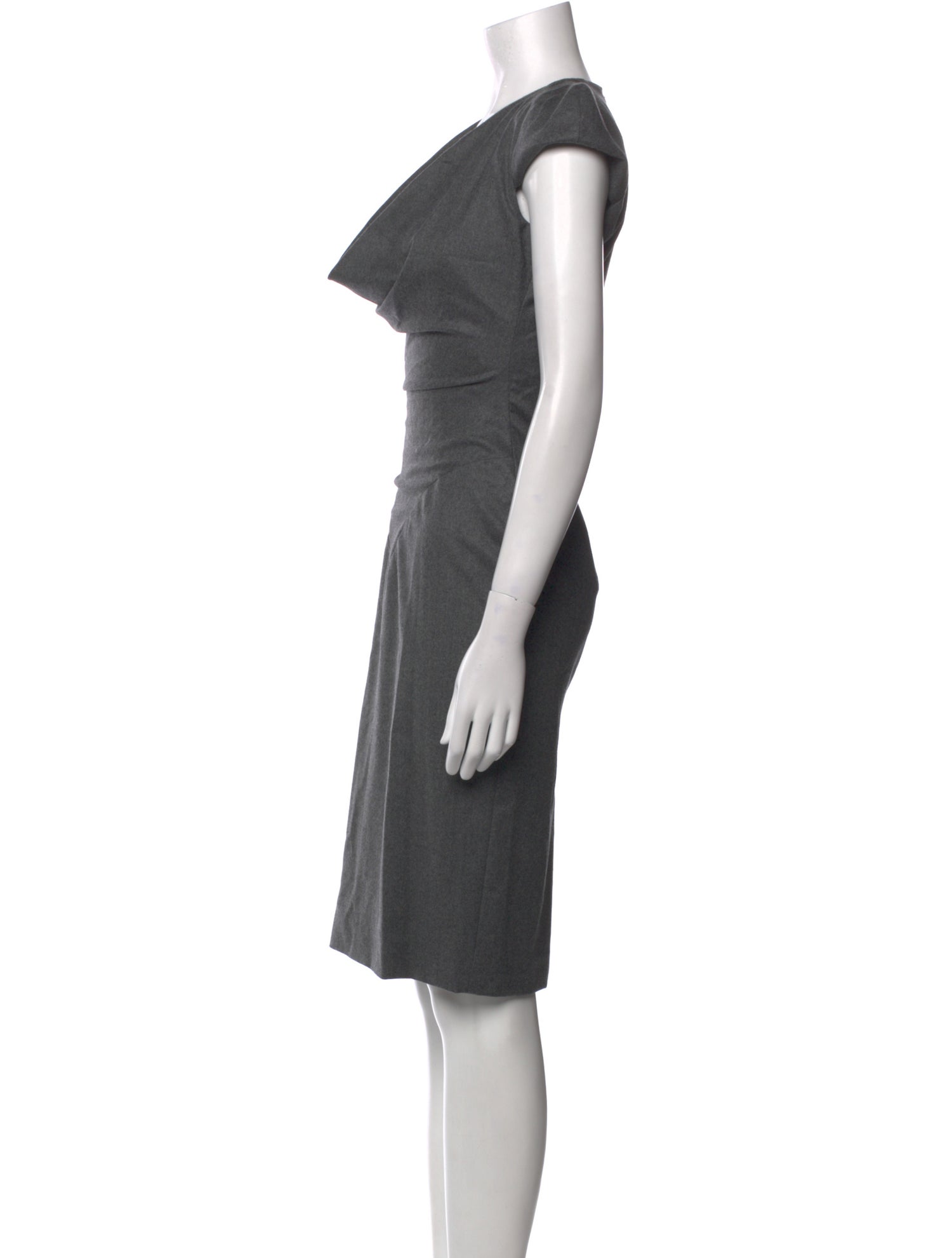 Alexander McQueen Wool Knee-Length Dress
