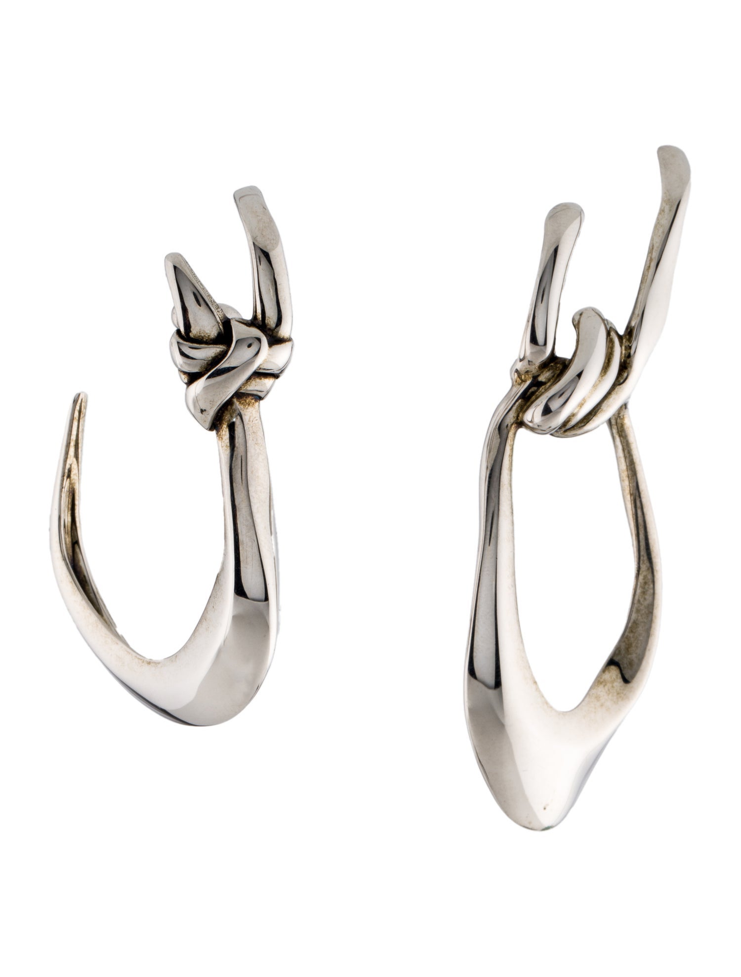 Alexander McQueen Sculpt Asymmetric Drop Earrings
