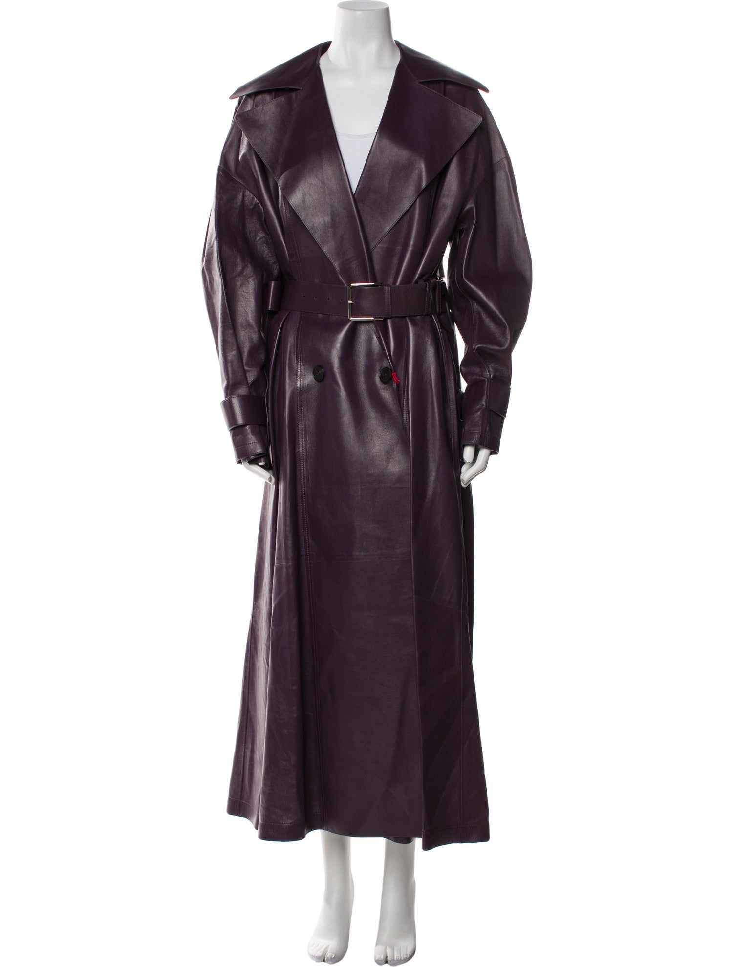 Alexander McQueen 2023 Leather Trench Coat w/ Tags