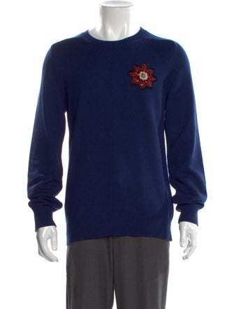 Alexander McQueen Cashmere Graphic Print Pullover