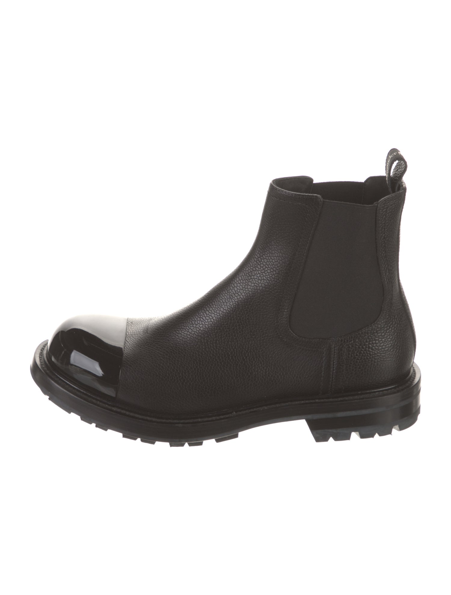Alexander McQueen Leather Chelsea Boots