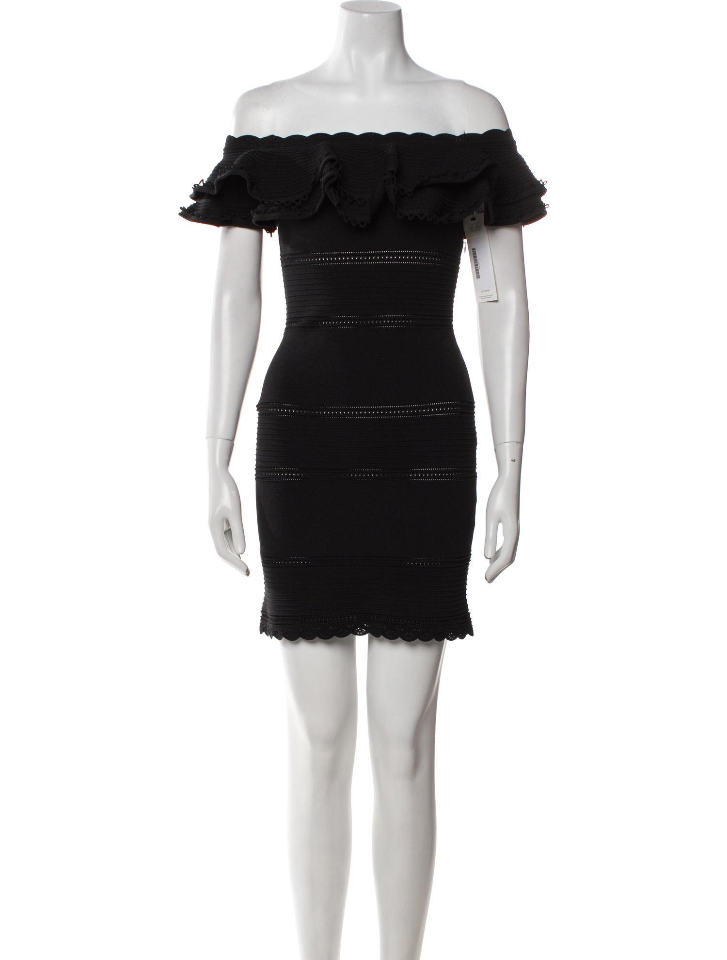 Alexander McQueen Off-The-Shoulder Mini Dress