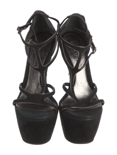 Alexander McQueen Suede T-Strap Pumps