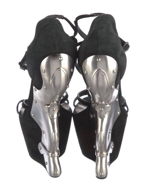 Alexander McQueen Suede T-Strap Pumps