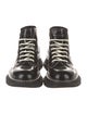 Alexander McQueen Leather Lace-Up Boots