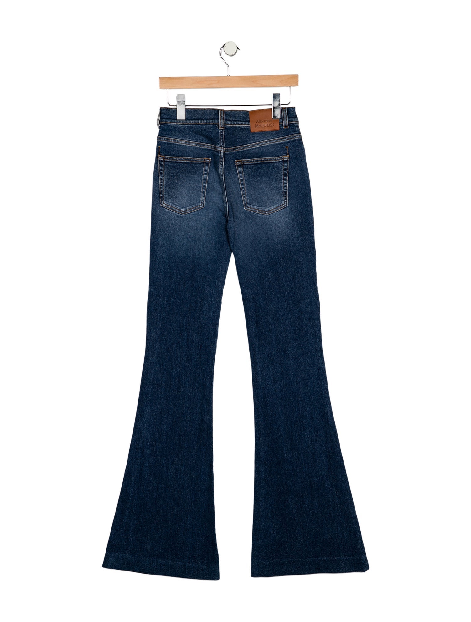 Alexander McQueen Mid-Rise Wide Leg Jeans