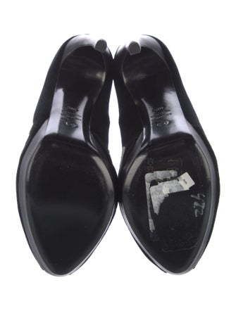 Alexander McQueen Suede Graphic Print Pumps