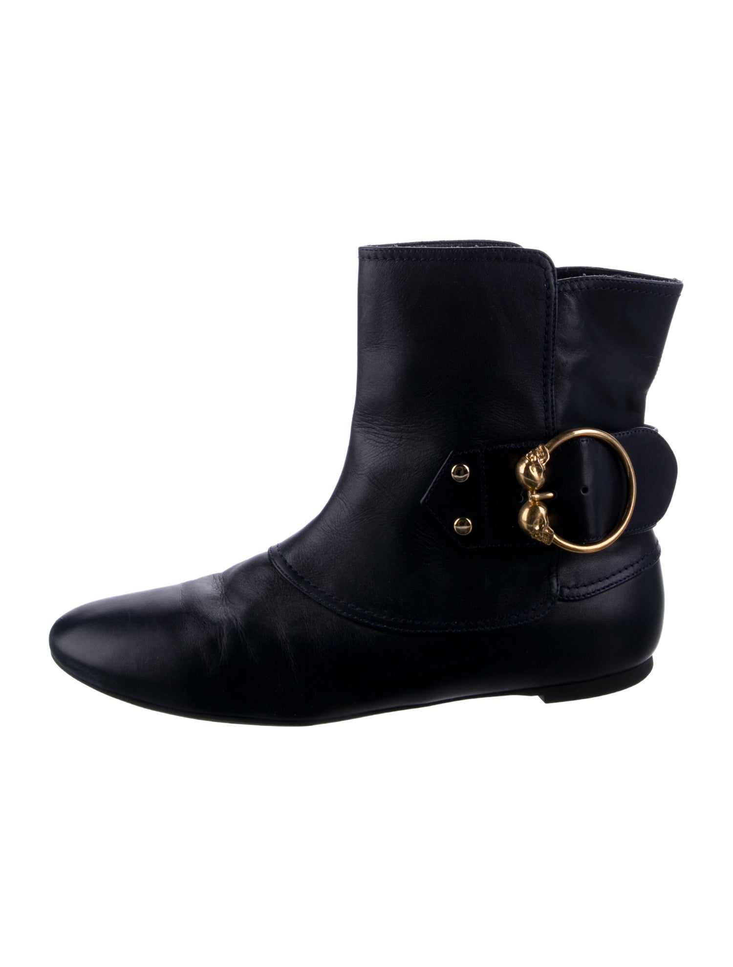 Alexander McQueen Skull Leather Boots