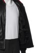 McQ Alexander McQueen Goat Leather Striped Bomber Jacket