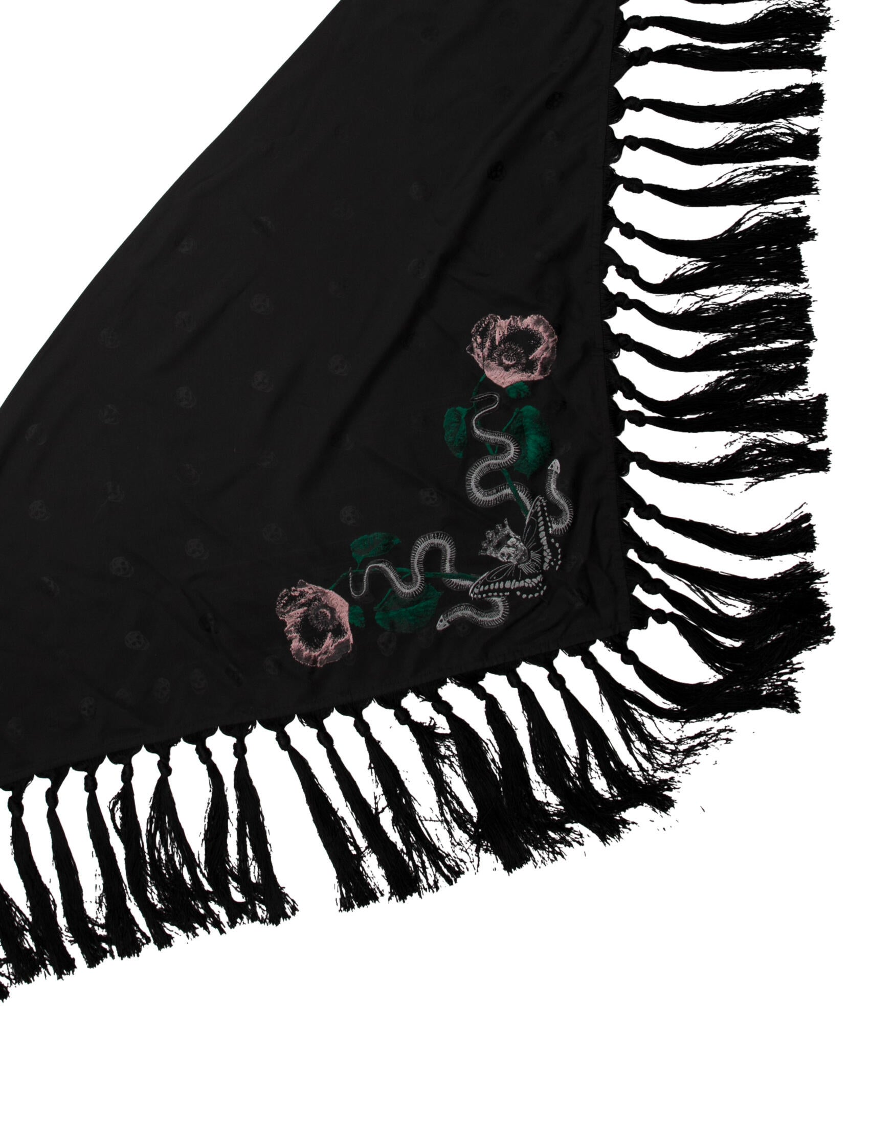 Alexander McQueen Silk Printed Scarf