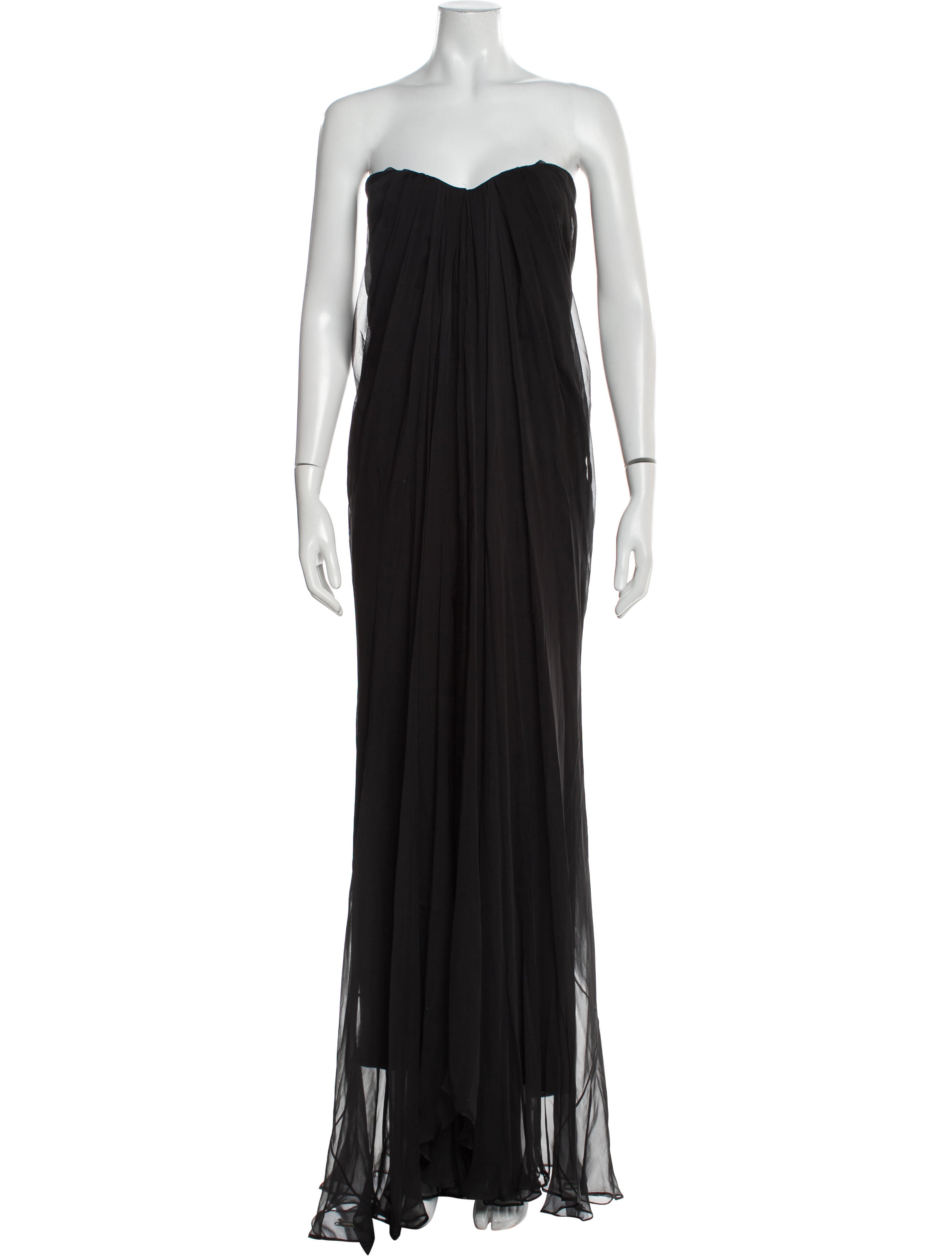 Alexander McQueen Silk Long Dress