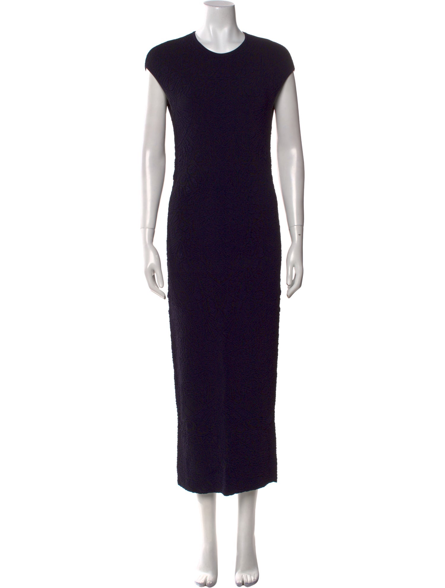 Alexander McQueen Crew Neck Long Dress
