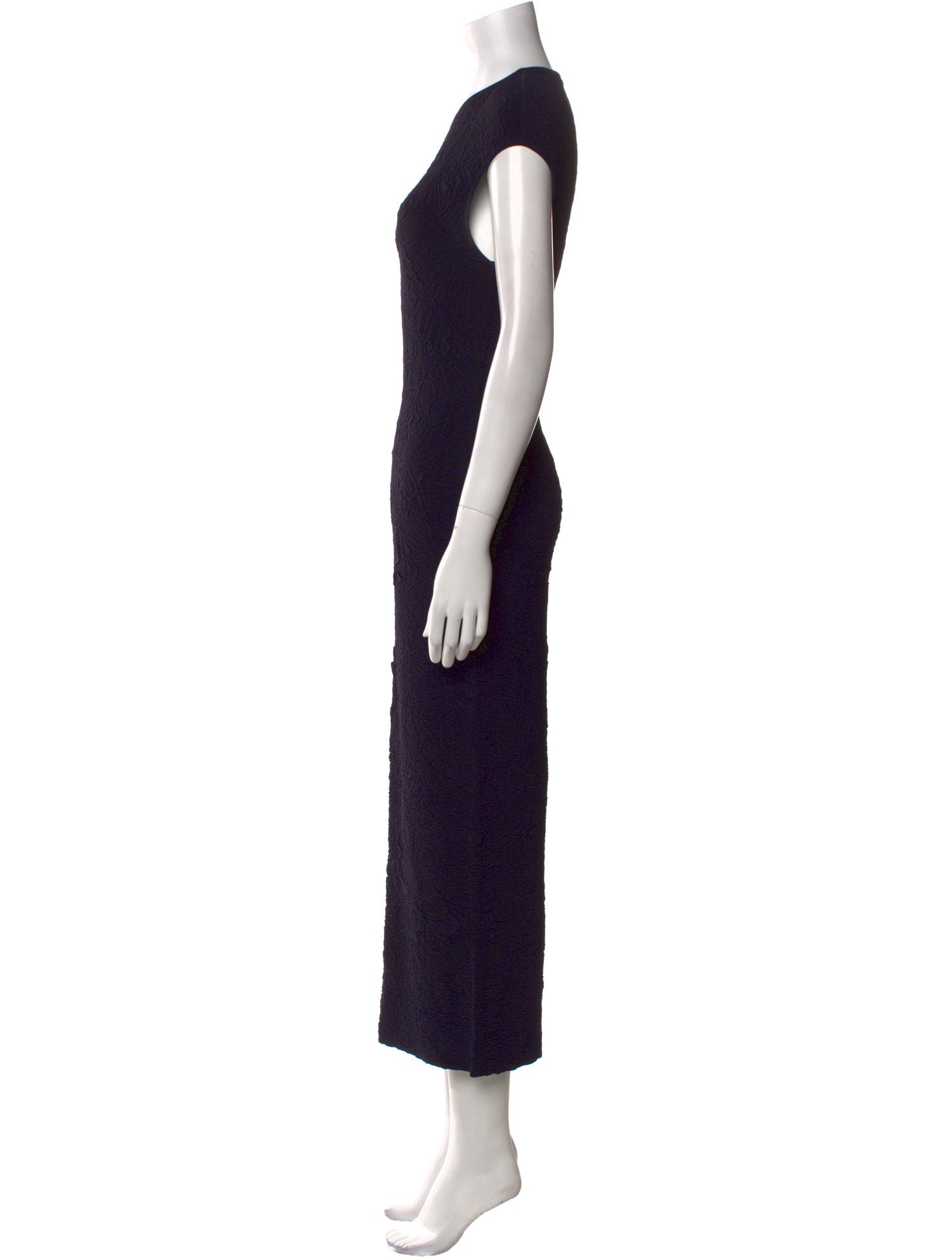 Alexander McQueen Crew Neck Long Dress
