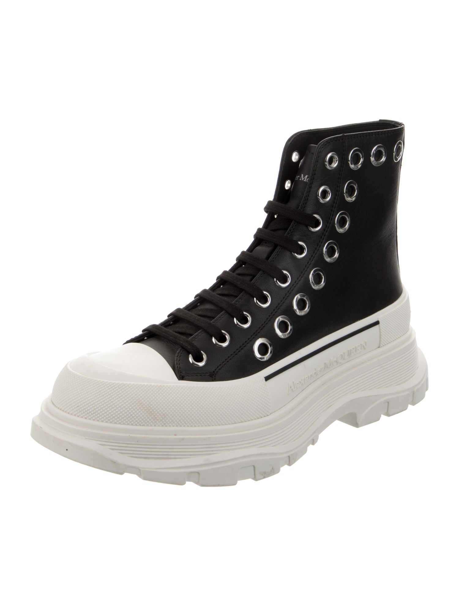 Alexander McQueen Canvas Lasercut Accents Sneakers