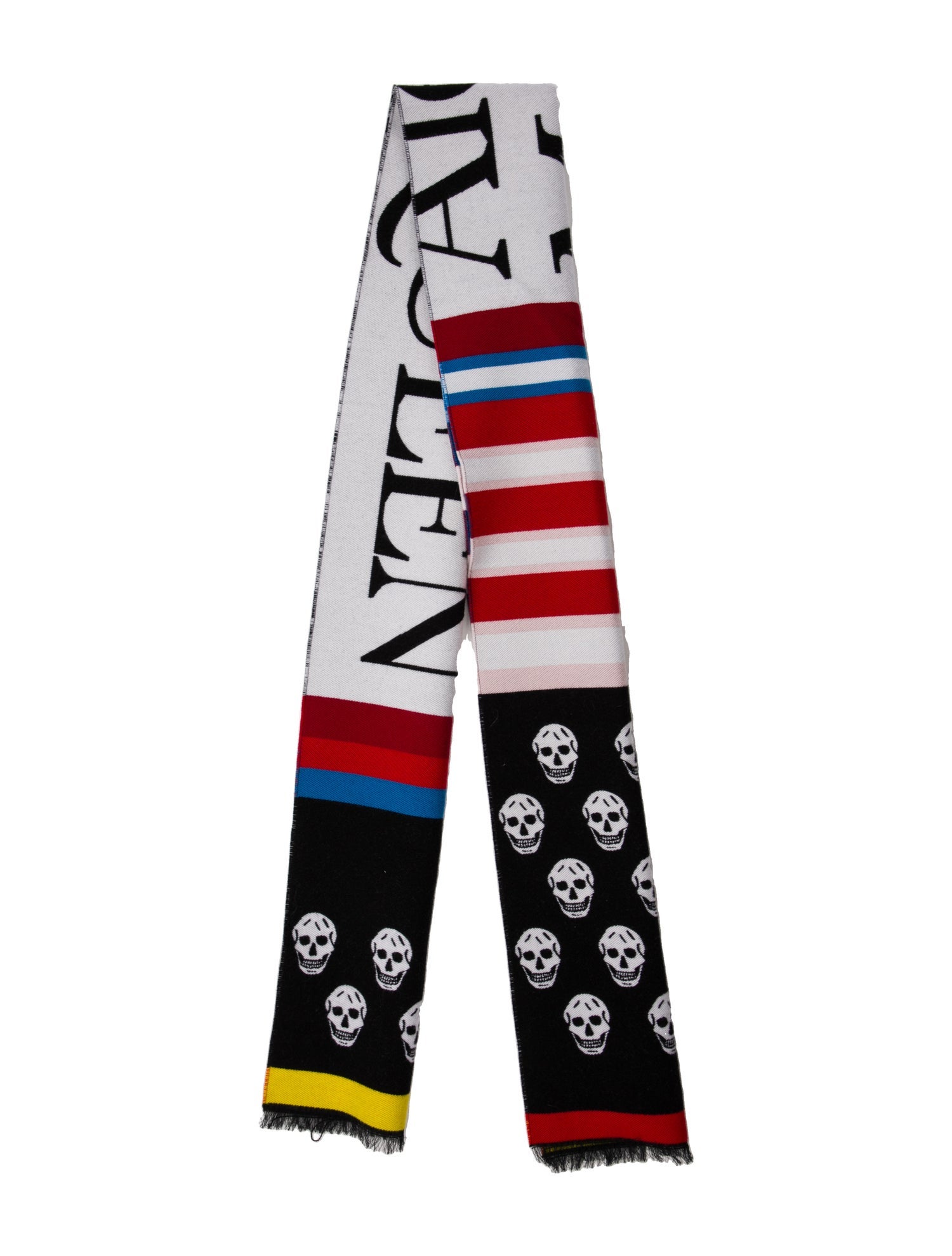 Alexander McQueen Wool Printed Scarf