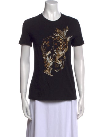 Alexander McQueen Graphic Print Crew Neck T-Shirt