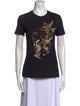 Alexander McQueen Graphic Print Crew Neck T-Shirt