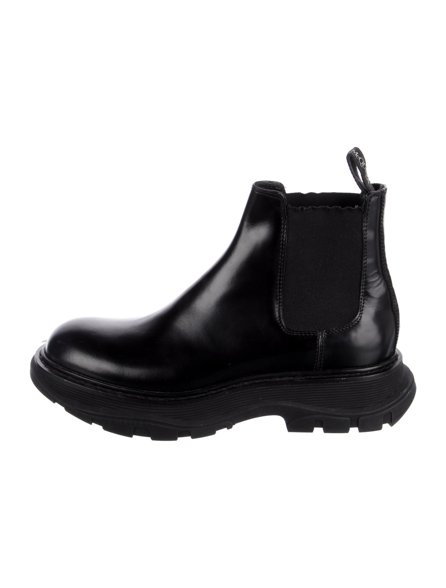 Alexander McQueen Leather Chelsea Boots