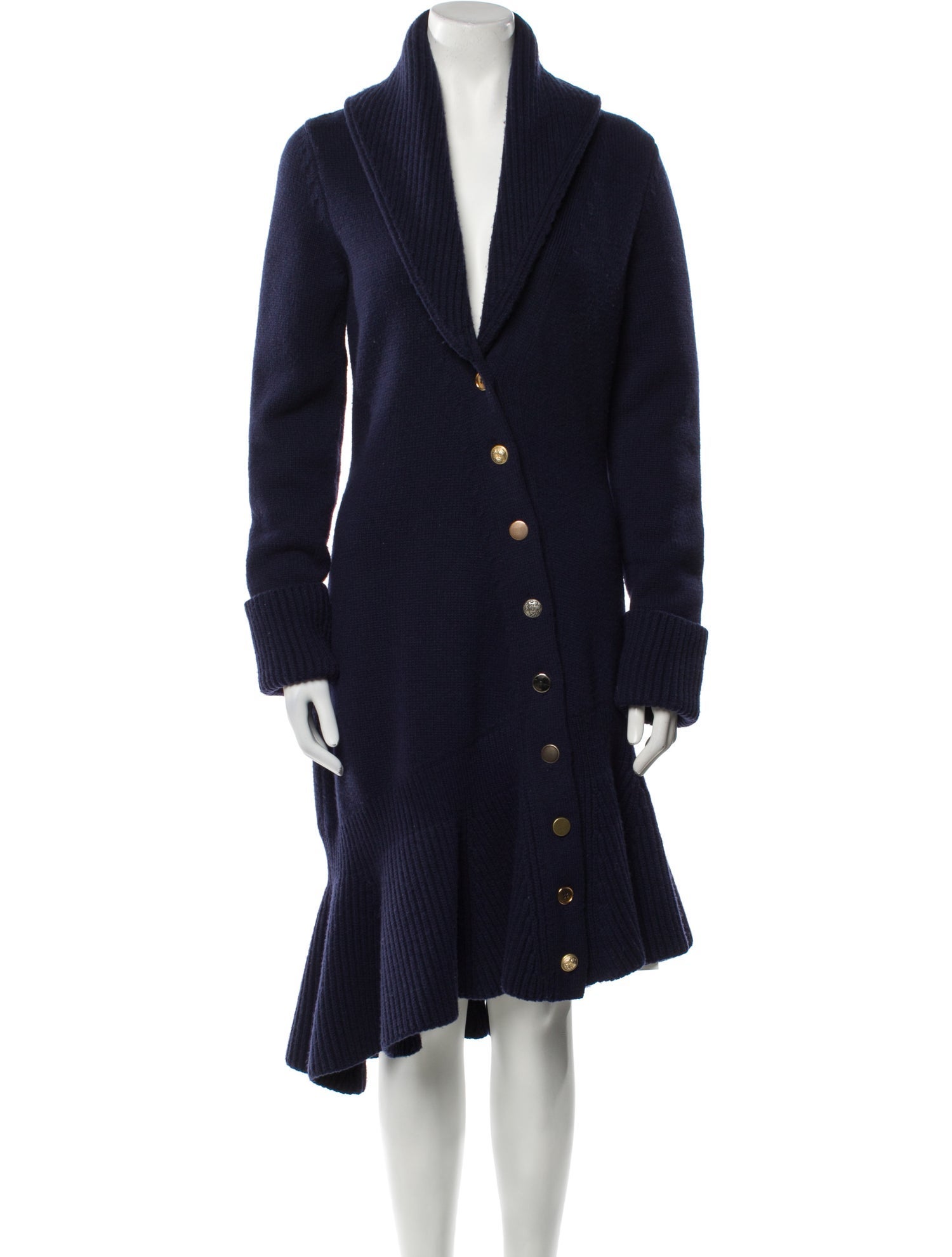 Alexander McQueen Wool Plunge Neckline Sweater