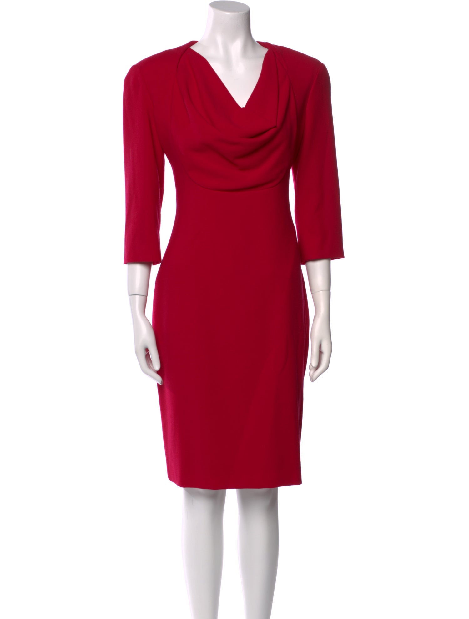 Alexander McQueen Wool Knee-Length Dress