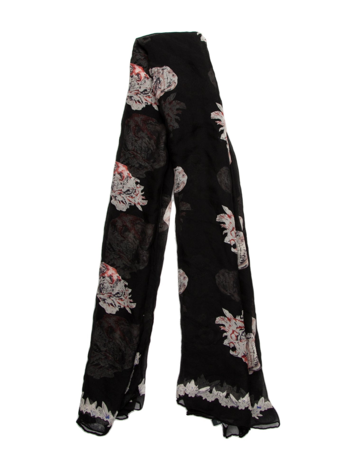 Alexander McQueen Silk Skull Scarf
