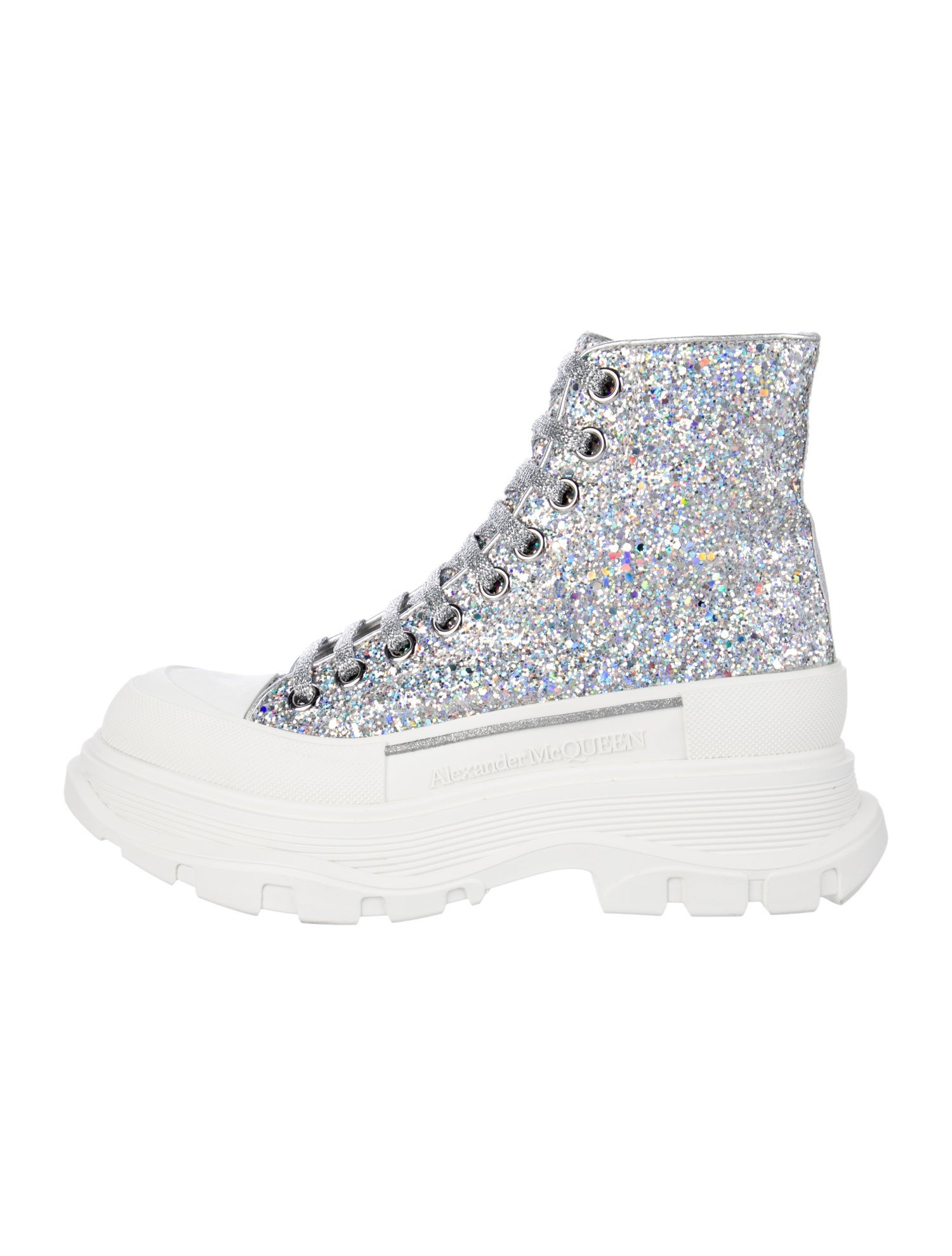 Alexander McQueen Glitter Crystal Embellishments Sneakers w/ Tags