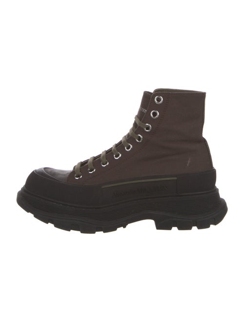 Alexander McQueen Canvas Hiking Boots