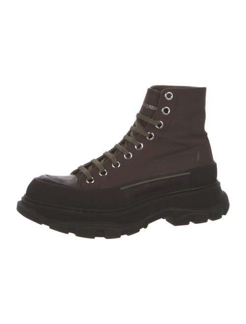 Alexander McQueen Canvas Hiking Boots