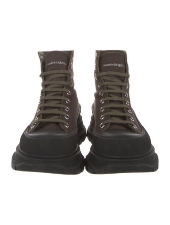 Alexander McQueen Canvas Hiking Boots