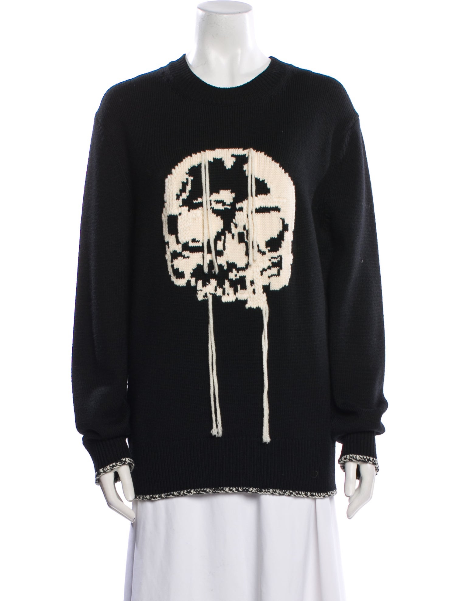 Alexander McQueen Wool Graphic Print Sweater w/ Tags