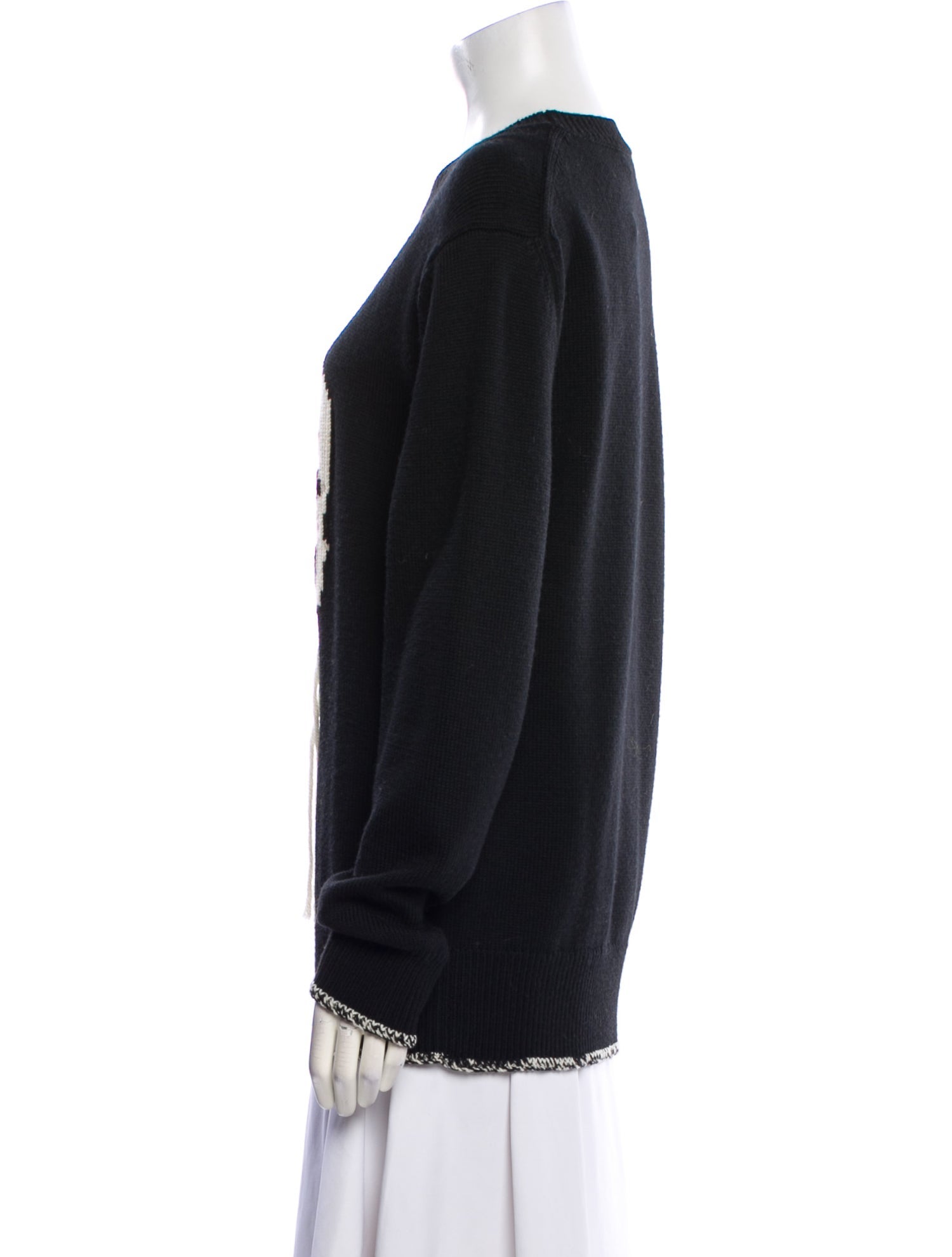 Alexander McQueen Wool Graphic Print Sweater w/ Tags