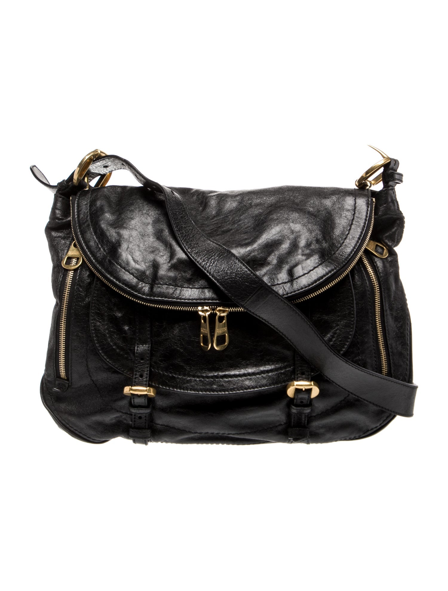 Alexander McQueen Leather Crossbody Messenger Bag