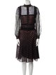 Alexander McQueen Silk Lace Pattern Skirt Set