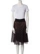 Alexander McQueen Silk Lace Pattern Skirt Set