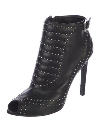 Alexander McQueen Leather Patterned Boots