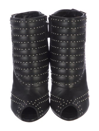 Alexander McQueen Leather Patterned Boots