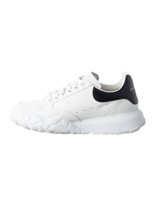 Alexander McQueen Leather Printed Athletic Sneakers