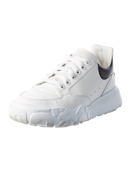 Alexander McQueen Leather Printed Athletic Sneakers