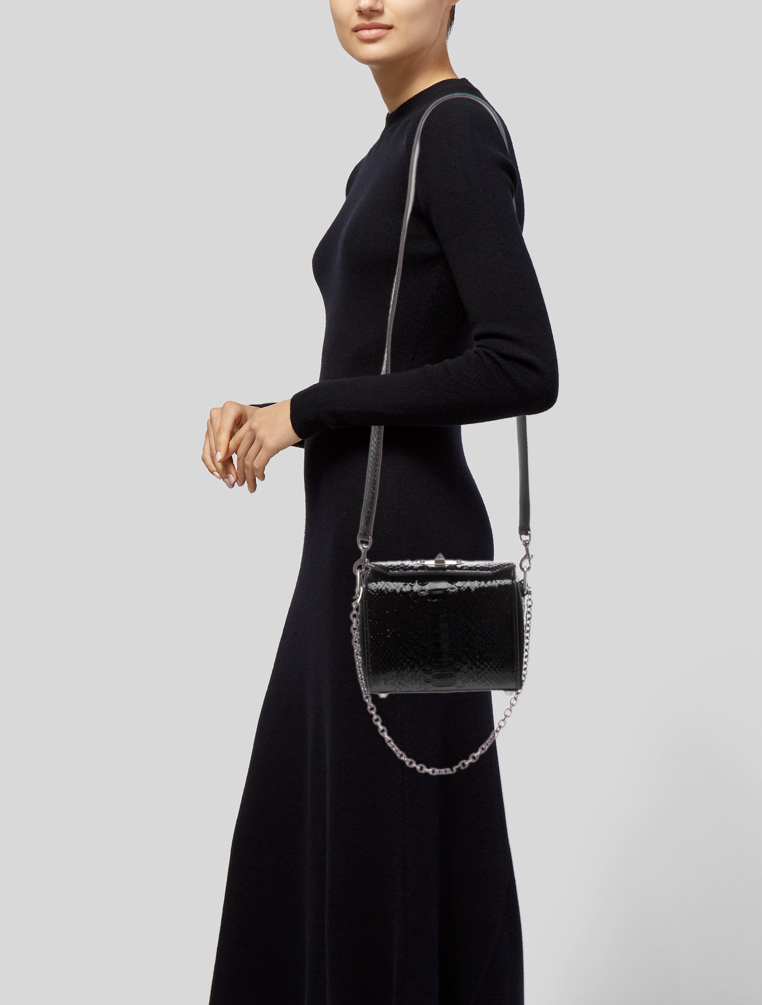 Alexander McQueen Snakeskin Shoulder Bag