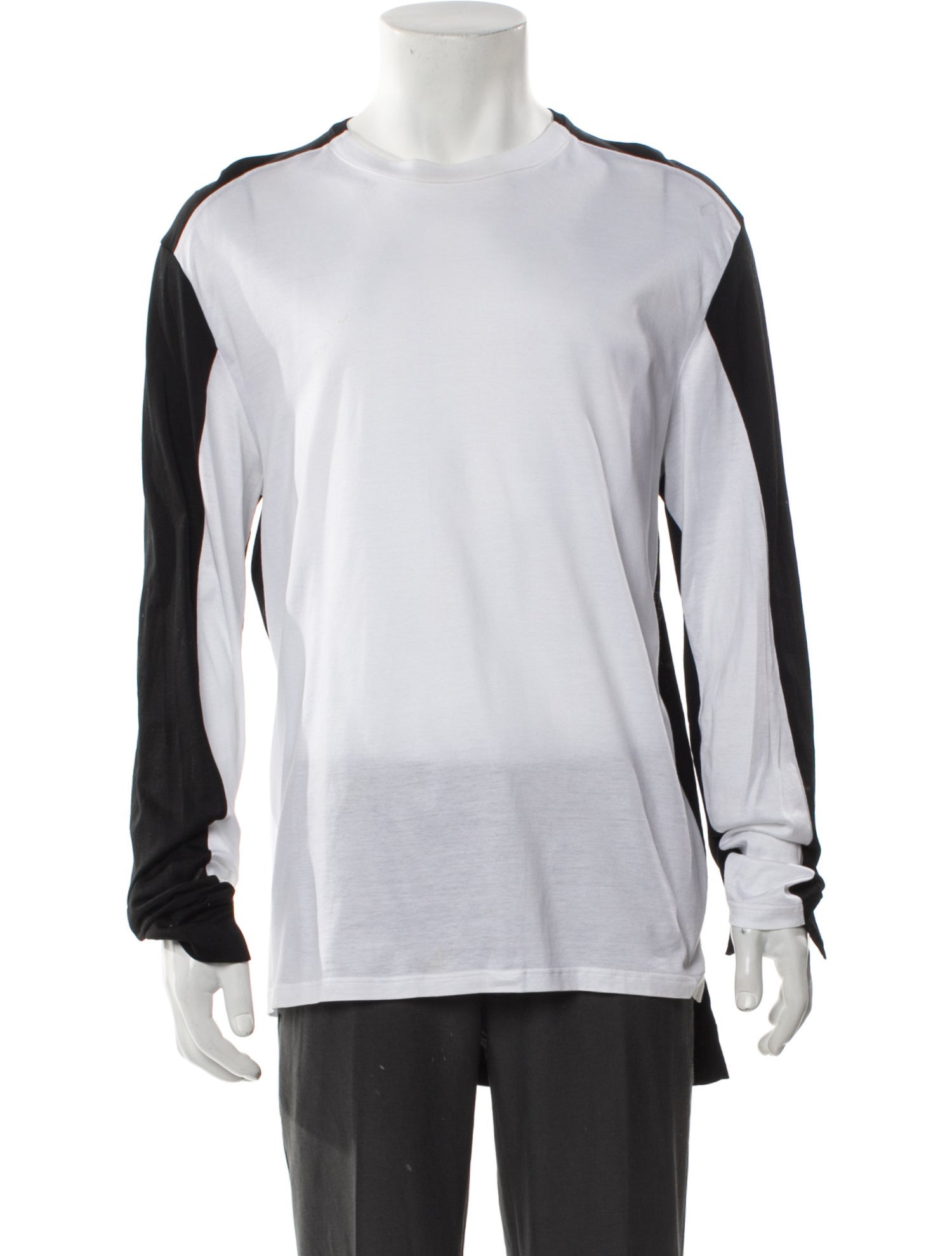 Alexander McQueen Colorblock Pattern Crew Neck T-Shirt