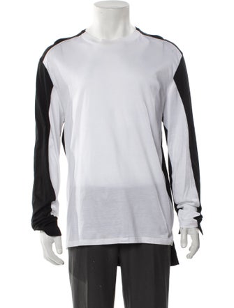 Alexander McQueen Colorblock Pattern Crew Neck T-Shirt