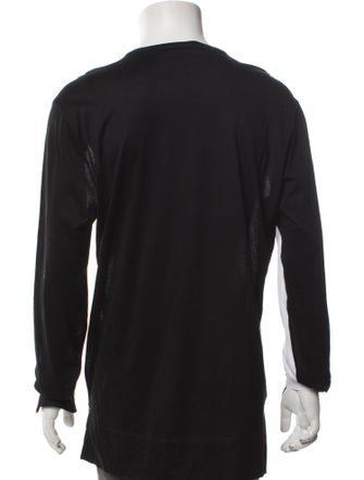 Alexander McQueen Colorblock Pattern Crew Neck T-Shirt