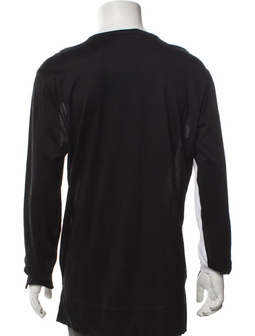 Alexander McQueen Colorblock Pattern Crew Neck T-Shirt